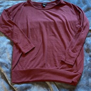 Cranberry light weight sweater